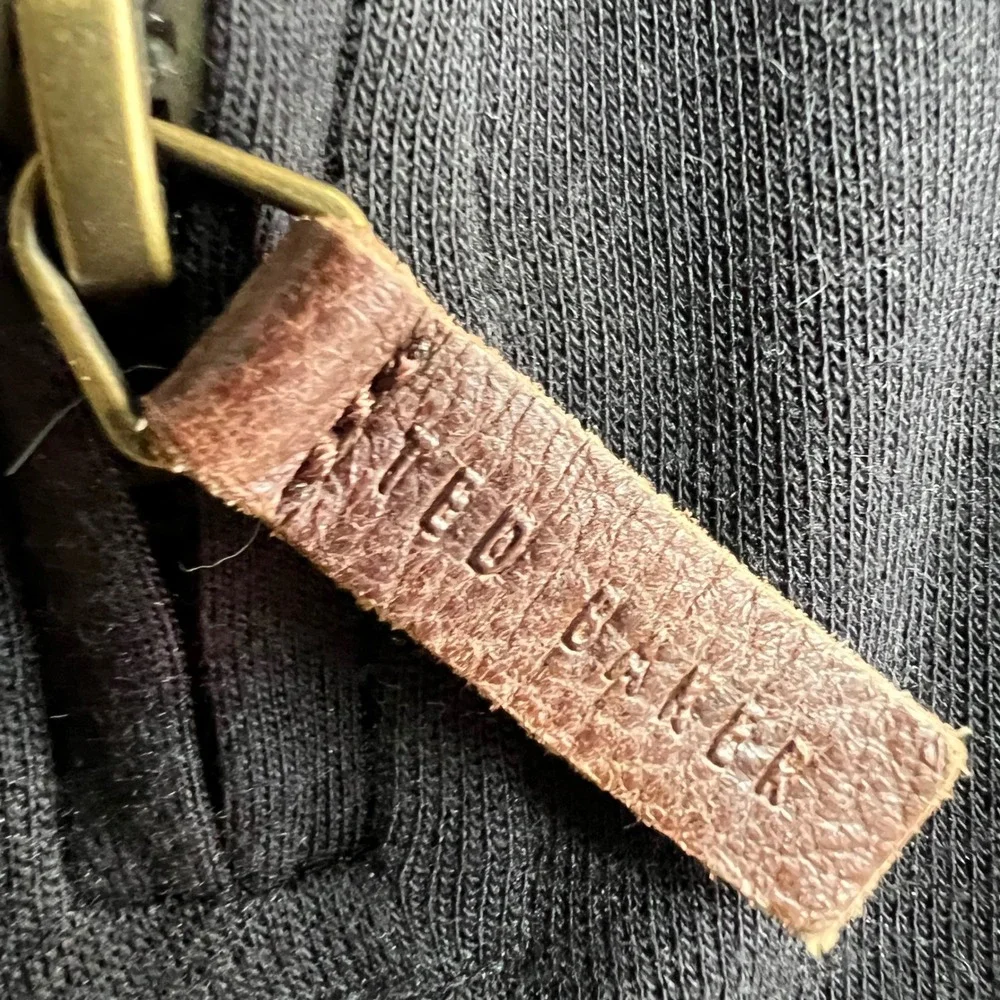 Ted Baker London Mens Quarter‎ Zip Pullover Sweater Jumper Size 4 Black - Picture 5 of 10